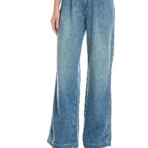 AMO pleated Light Blue Flare Jeans